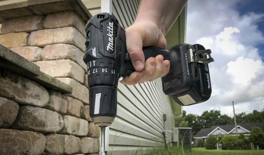 Makita Sub-Compact Hammer Drill keyless chuck