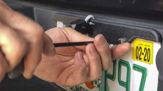 installing Pioneer ND-BC8 backup camera