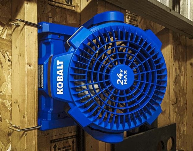 Kobalt Hybrid 24V Max Jobsite Fan Review - KJF 124B-03