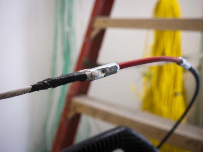 Milwaukee polyester fish tape attach