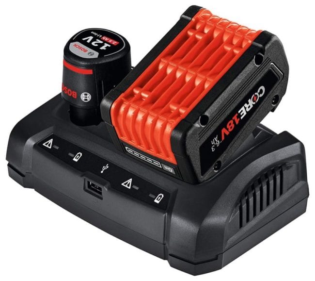 Bosch Dual-Bay 18V 12V battery charger
