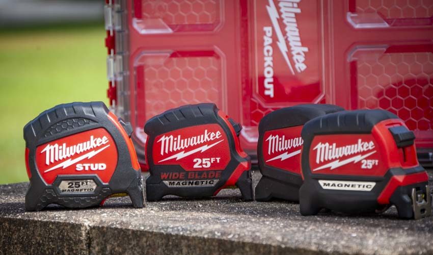 Milwaukee Wide Blade Tape Measures Have Longer Standout
