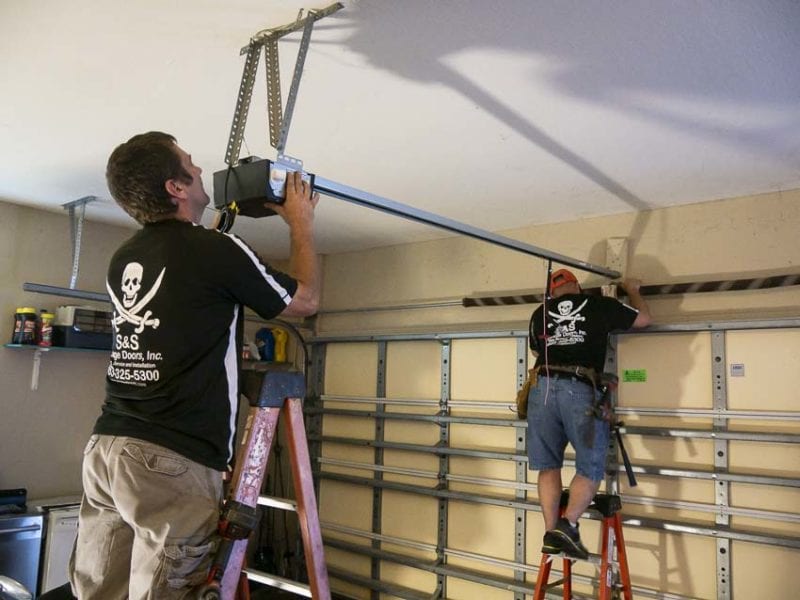 hanging a garage door opener