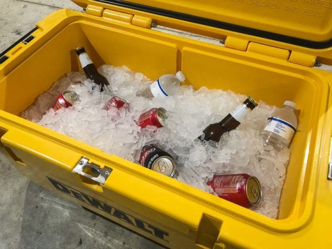 DeWalt cooler ice retention