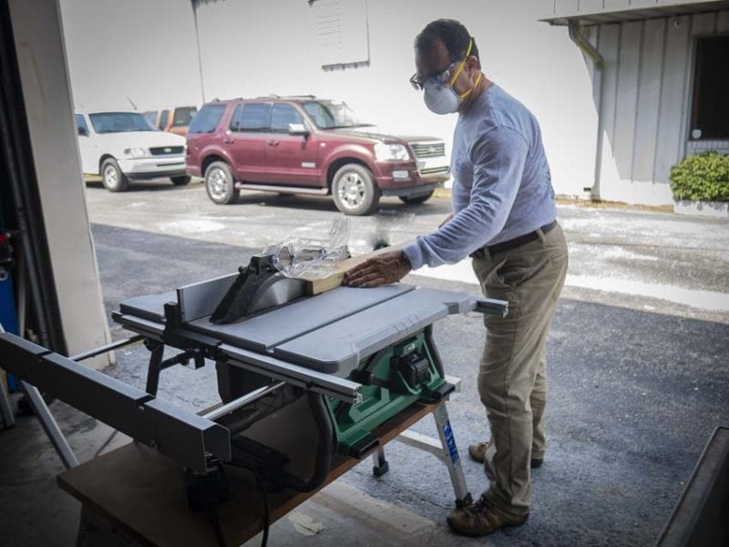 ripping 2x lumber Metabo HPT C3610DRJQ4