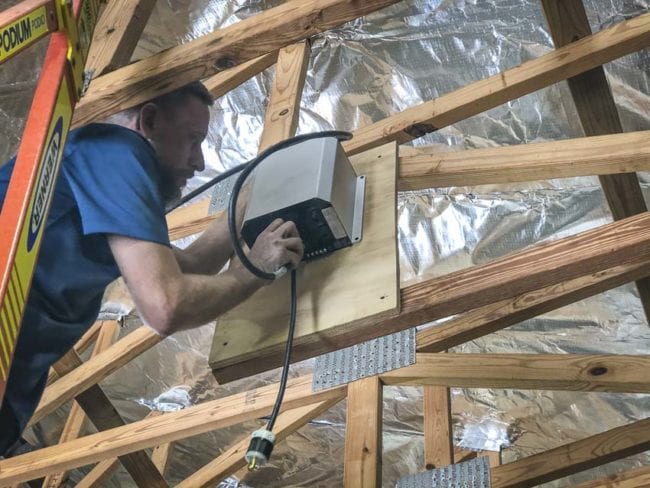 Hunter XP 10 fan control panel