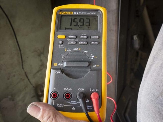 Fluke 87V LCD screen