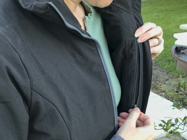 Milwaukee Women's Heated Softshell Jacket 232B-21S Interior Pocket