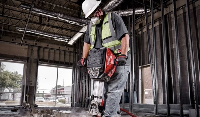 Milwaukee MX FUEL Breaker demo hammer