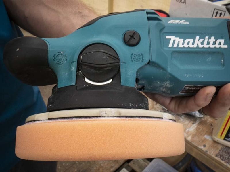 Makita 18V Random Orbit Polisher modes