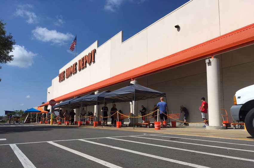 home depot social distancing