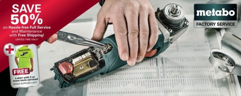 Metabo USA Factory Service Website