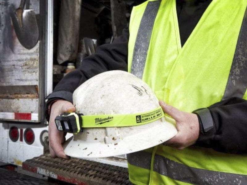 Milwaukee Intrinsically Safe Headlamp hard hat strap