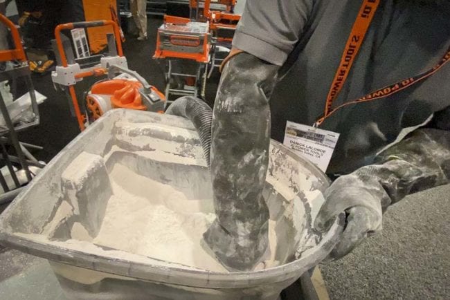 cyclonic dust extractor 50 pounds drywall dust