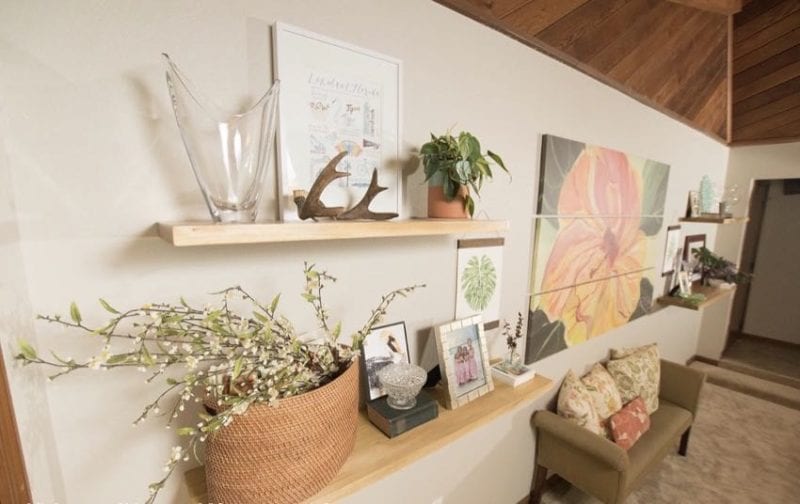 DIY floating shelf shelving tutorial