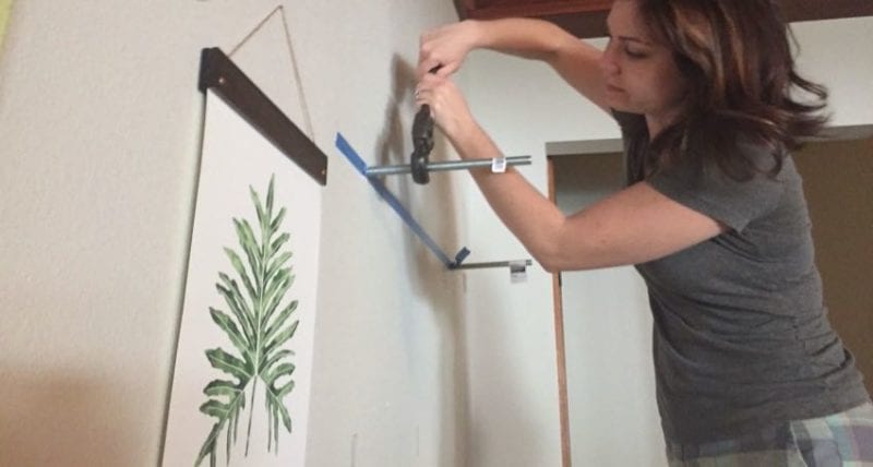 screw threaded rod into studs