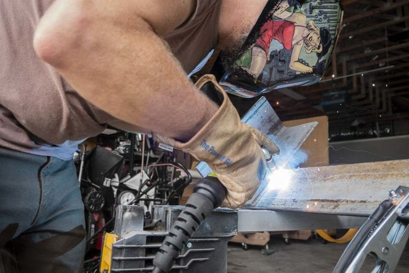 MIG welding up close