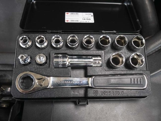 Wurth Zebra Pass-Through Reversible Ratchet Set