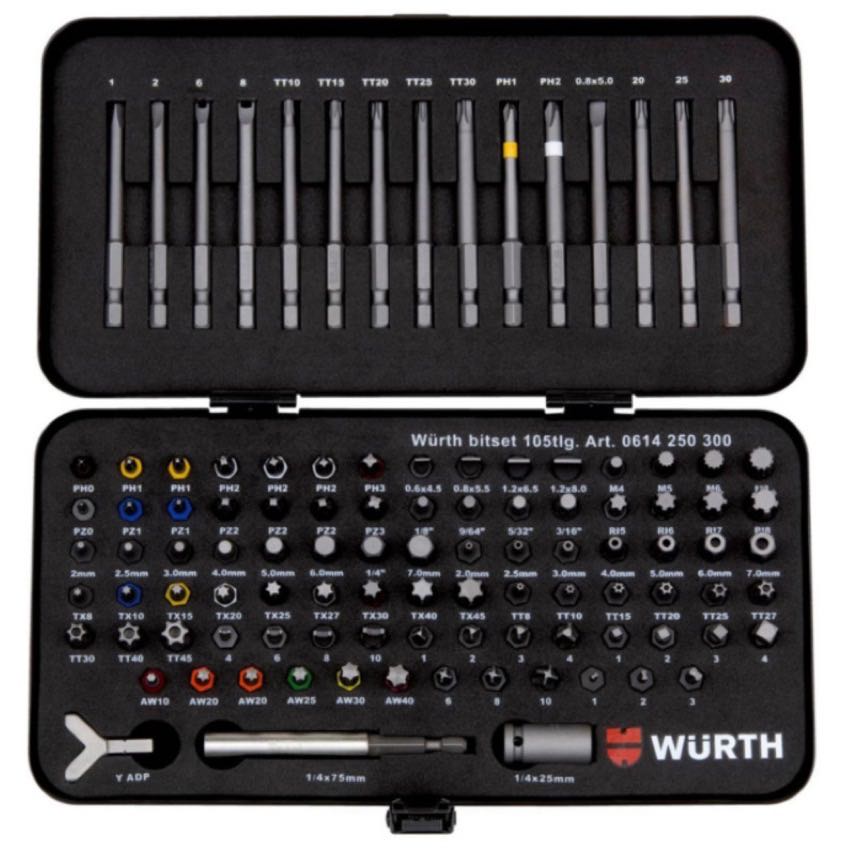 Wurth Zebra Universal Bit Assortment