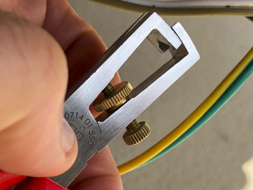 Wurth Zebra Wire Stripping Pliers Thumbwheel