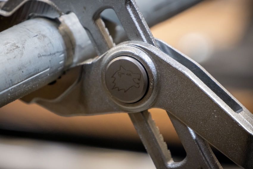 Lenox Quick-Adjust Pliers V-Jaw quick release button