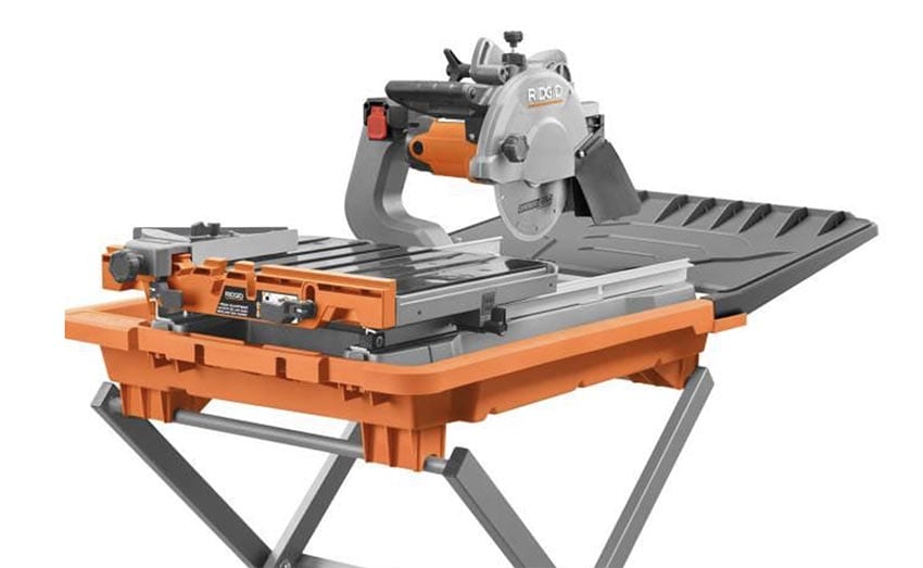 Ridgid 8-Inch Wet Tile Saw Profile