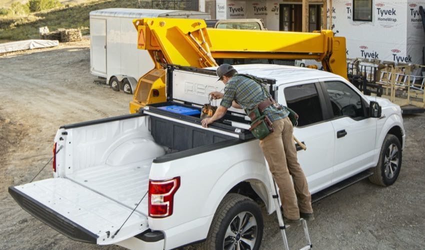 Decked Truck Tool Box with Ladder