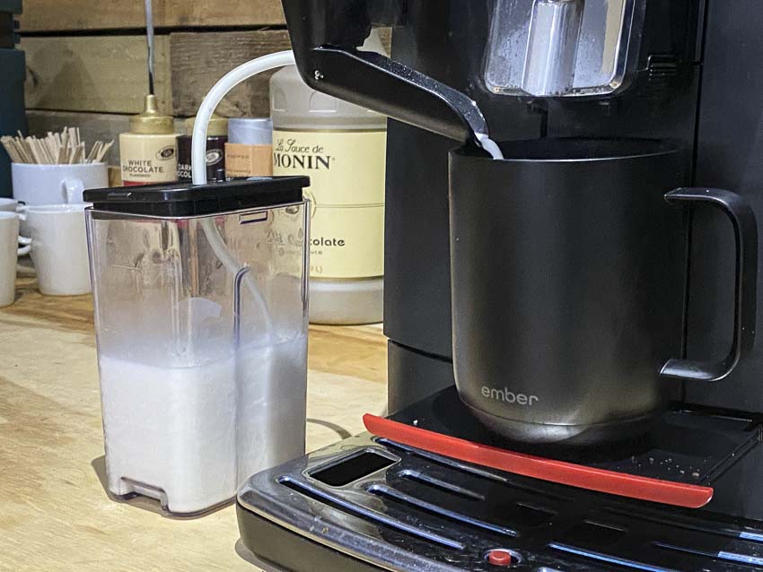 slide-out espresso tray