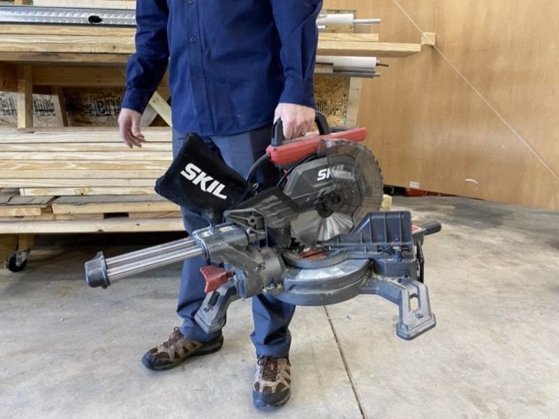 Skil 10 in. miter saw portability