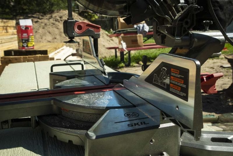Skil dual-bevel miter saw fence