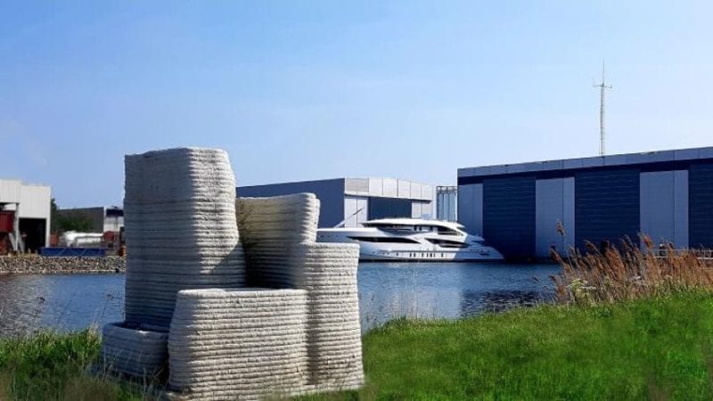 3D Concrete Printed artwork sculptures