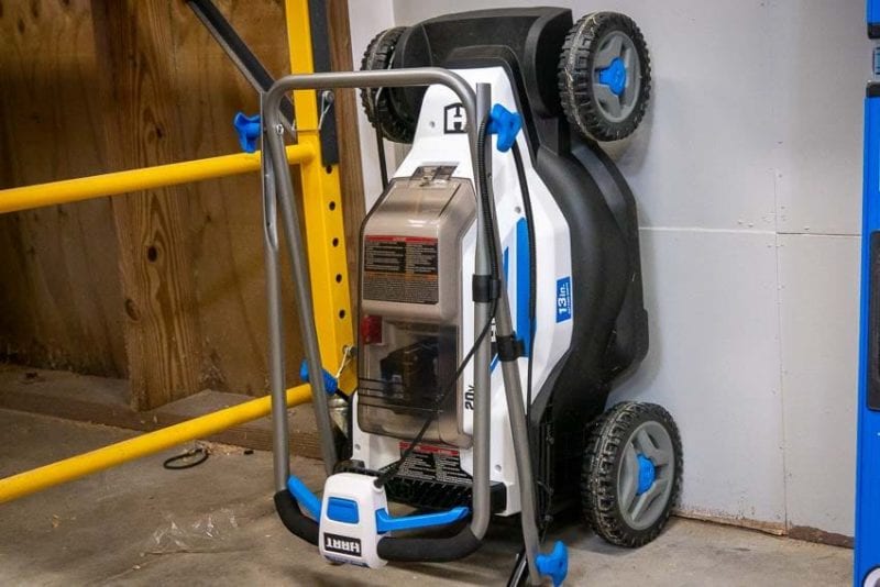 Hart 13" mower vertical storage