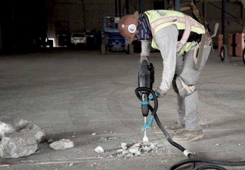 Makita 80V Max demo hammer