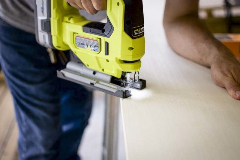 Ryobi brushless jigsaw LED light