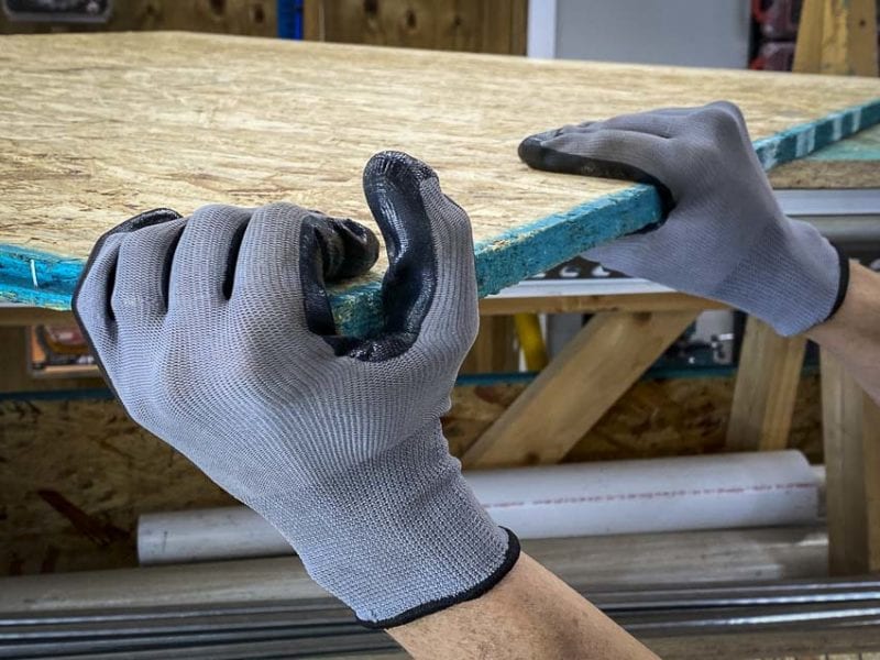 Firm Grip Nitrile Coated Gloves best for wood
