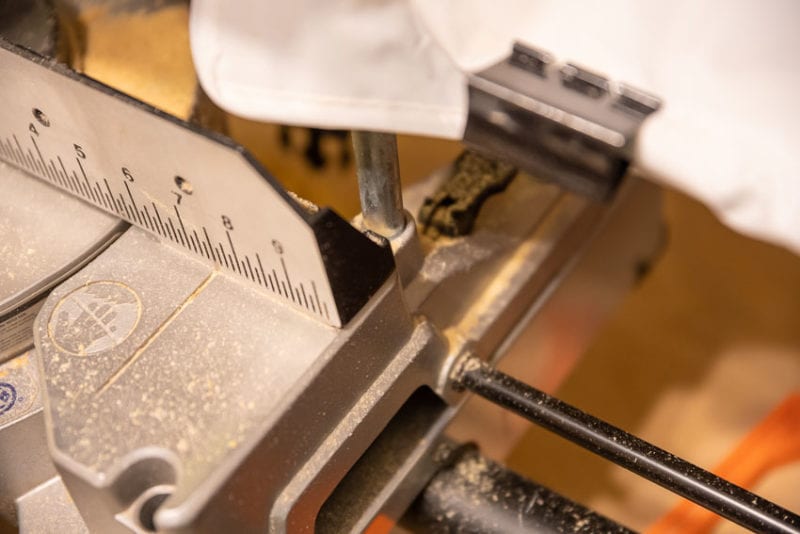 miter saw sawdust hood accessory