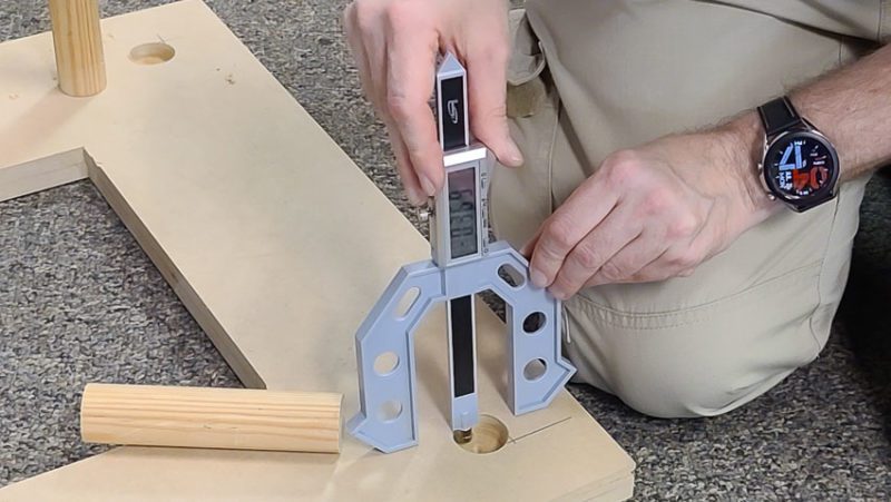 Woodworking depth gauge