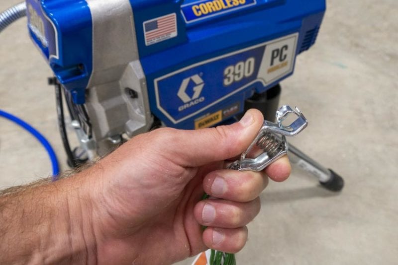 Graco 390 PC Cordless Paint Sprayer Grounding Clamp