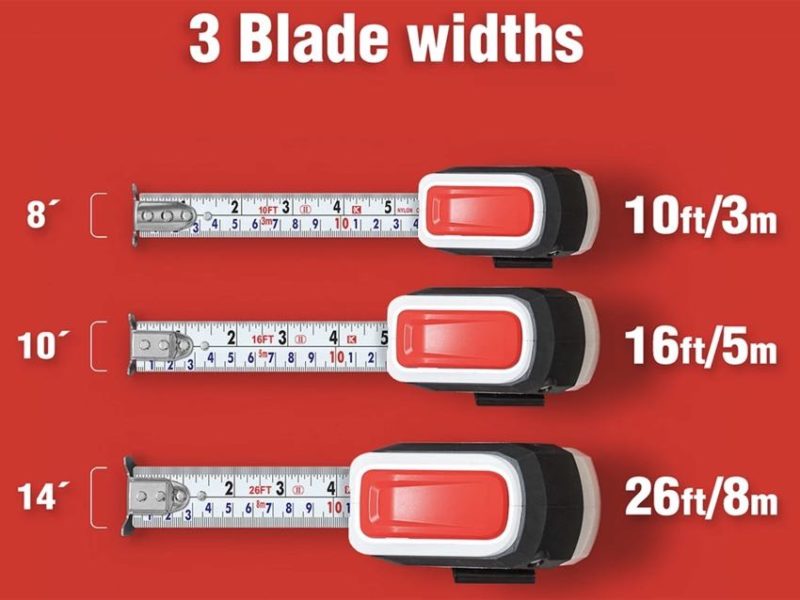 Kapro 510 Optivision imperial-metric magnetic tape measures