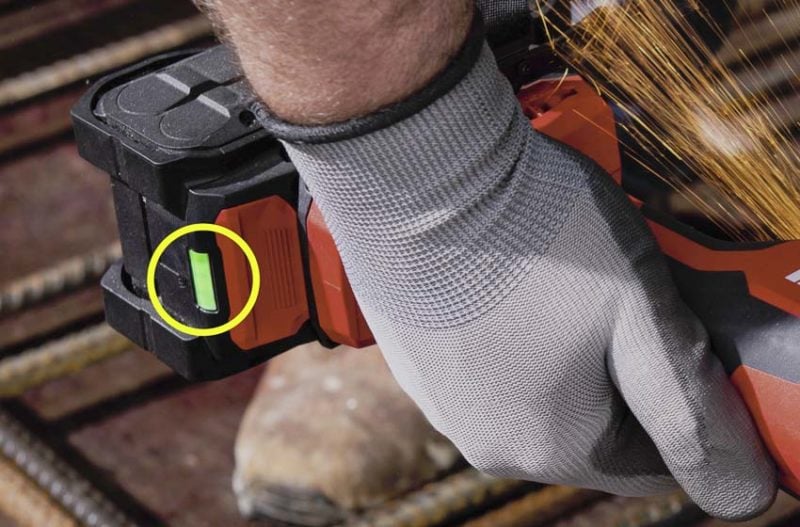 Hilti Nuron battery indicator
