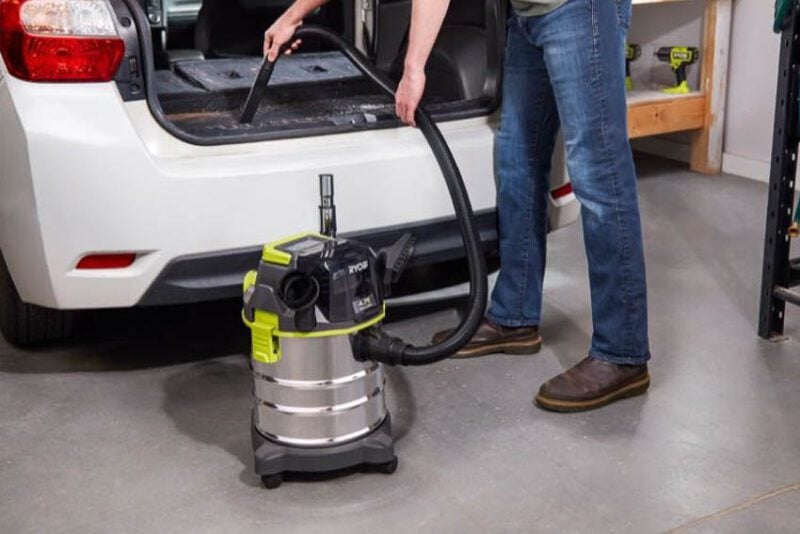 Ryobi 18V One+ 4.75-Gallon Stainless Steel Wet/Dry Vacuum PWV201