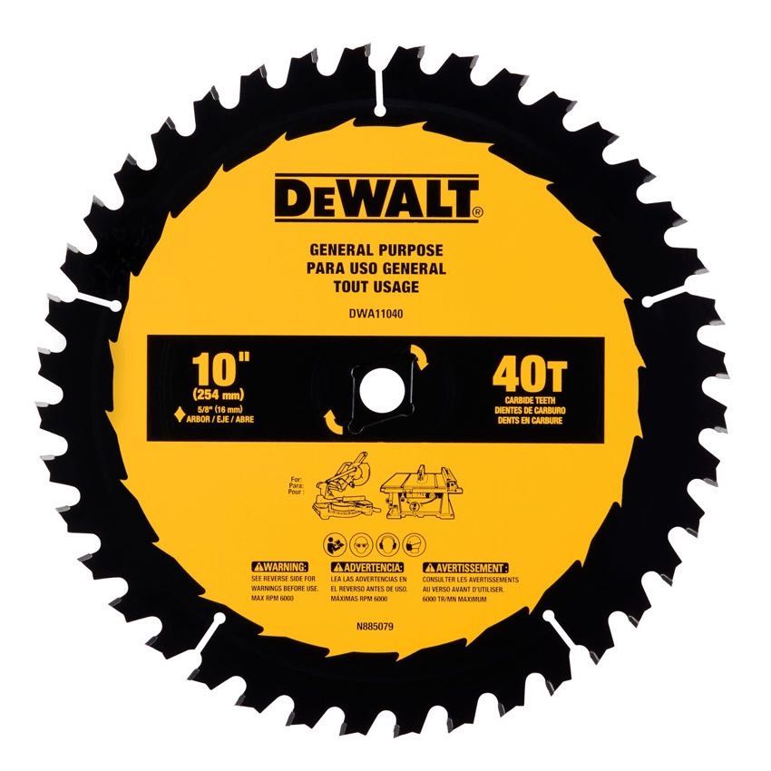 DeWalt Large Diameter Circular Saw Blades