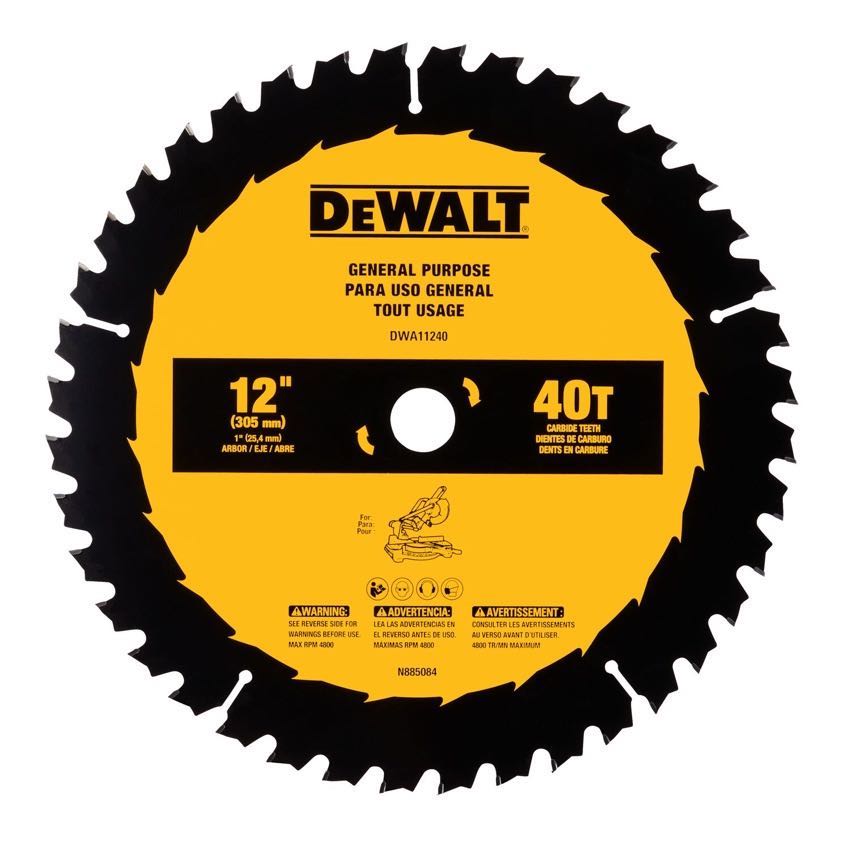 DeWalt Large Diameter Circular Saw Blade