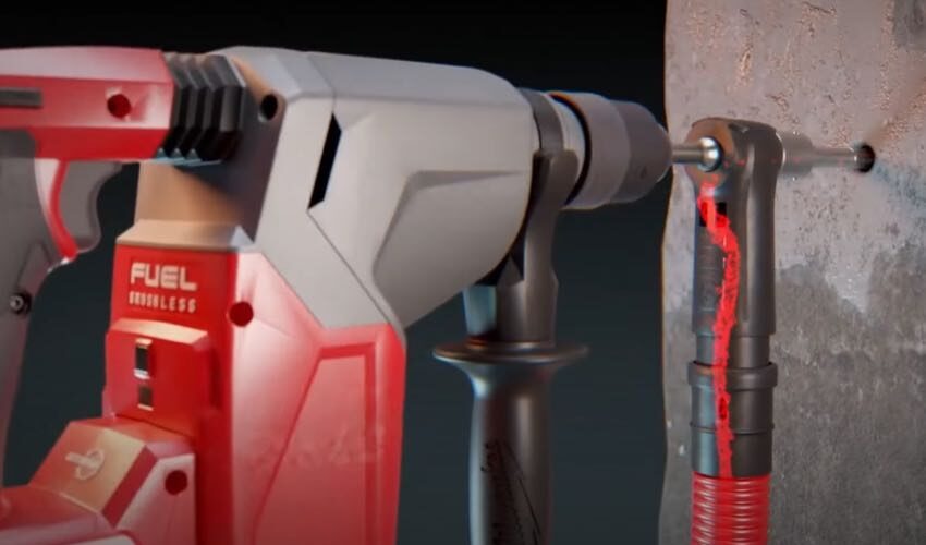 Dust-Lok Drill Bits vacuum adapter