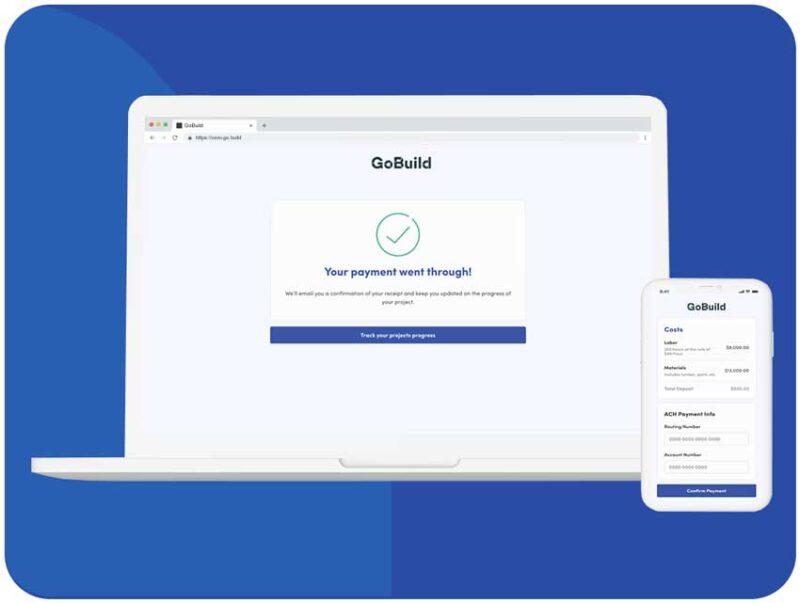 GoBuild 500 down payment
