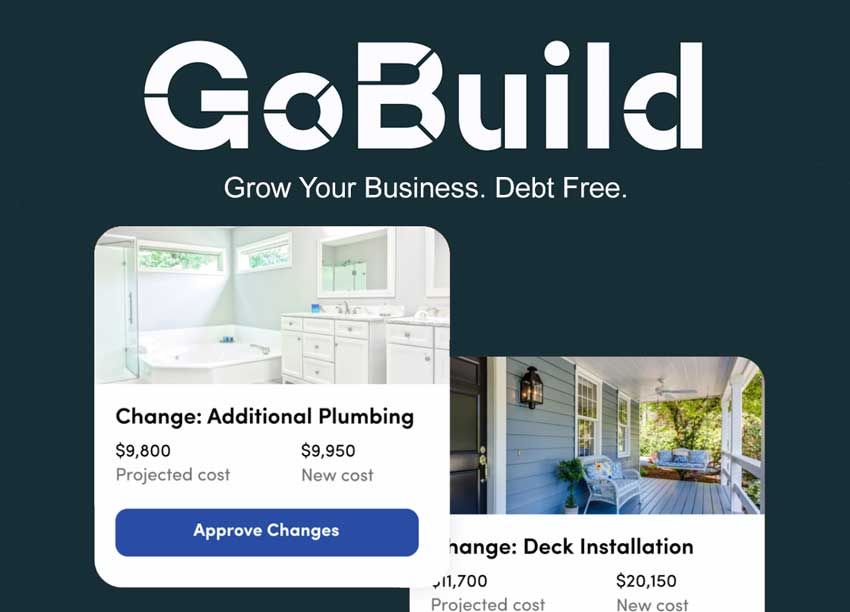 GoBuild business financing feature