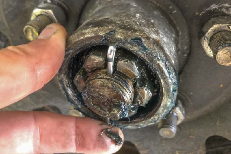 Remove the Castle Nut