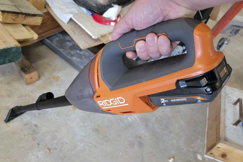 Ridgid 18V handheld vacuum