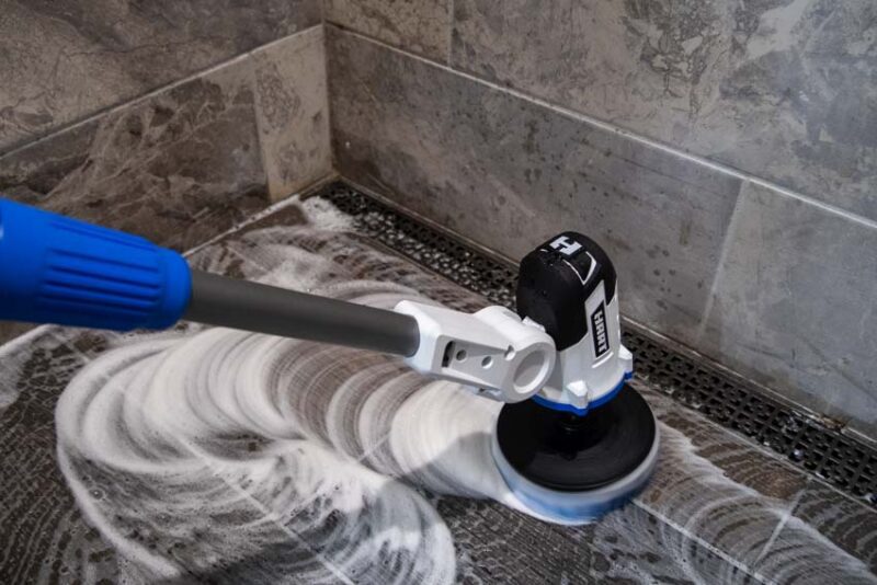 HART 20V Cordless Telescoping Scrubber