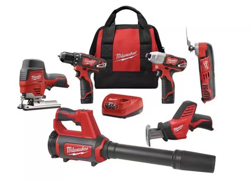 M12 Drill Impact Driver Combo Kit Blower HackZall Jig Saw Multi-Tool